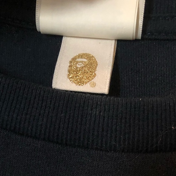 Bape Black Size Medium A Bathing Ape Mens Shirt - Picture 4 of 6